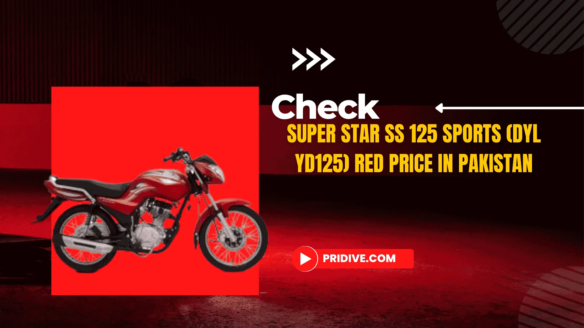 Super Star SS 125 Sports (DYL YD125) Red Price in Pakistan