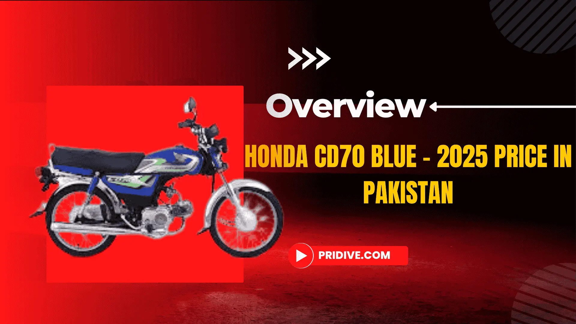 Honda CD70 Blue – 2025 Price in Pakistan