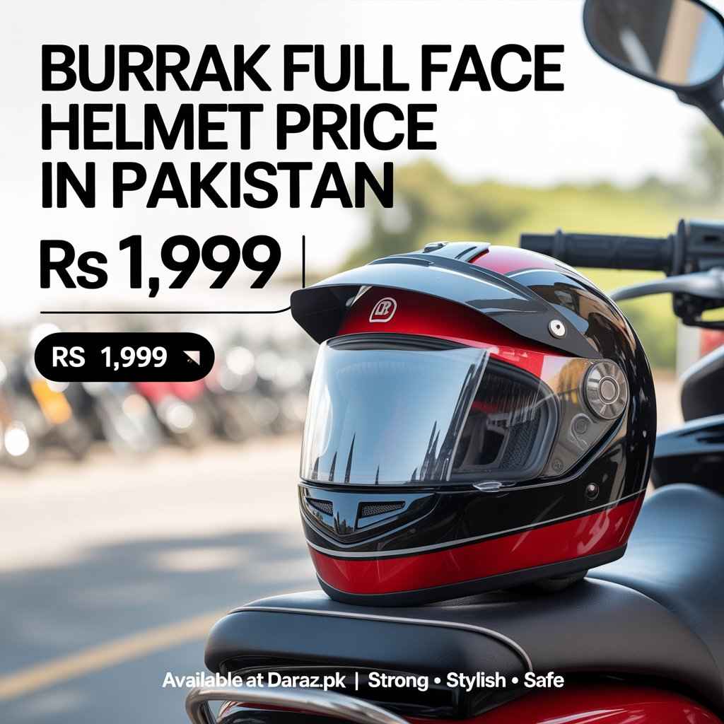 Burrak full face helmet Price in Pakistan